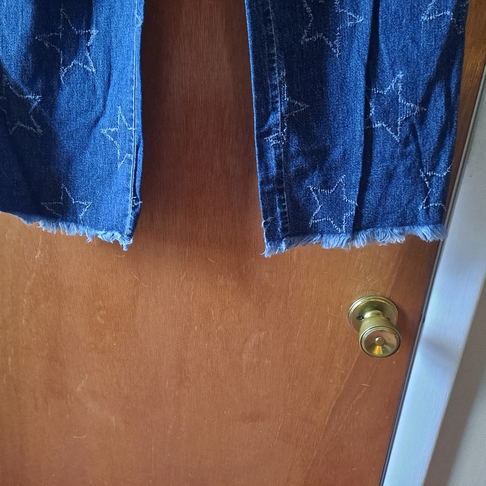 Patterned cropped jeans - Picture 3 of 4